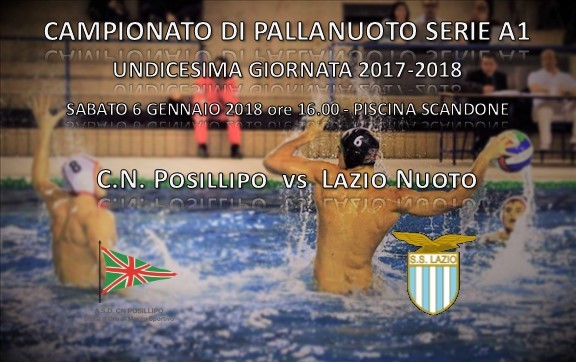 Locandina Pallanuoto Posillipo vs Lazio