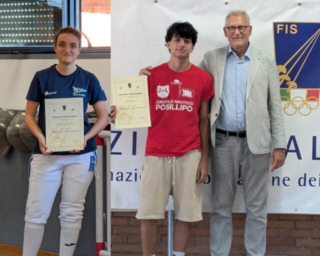 MARGHERITA LIGNOLA E FRANCESCO PERONE TECNICI DI SCHERMA DI PRIMO LIVELLO SNaQ