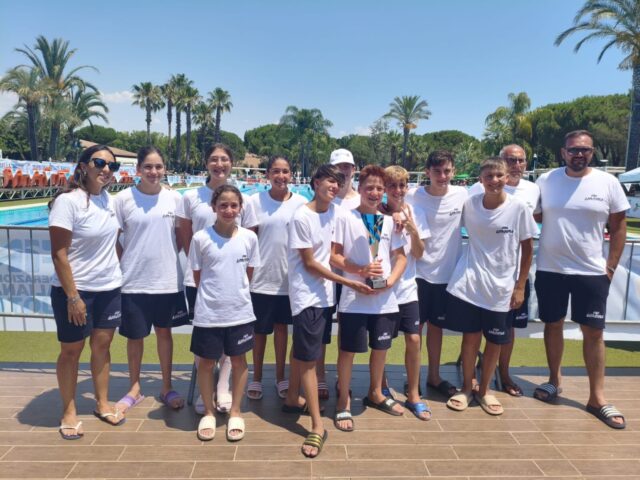 MICHELE GUARDASCIONE TERZO CLASSIFICATO NEI 400 STILE LIBERO AL TROFEO DELLE REGIONI ESORDIENTI